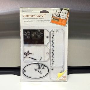 Brand New Stampology Tag Stamps. 5 In Total.Great For Making Cards and Scrapbook